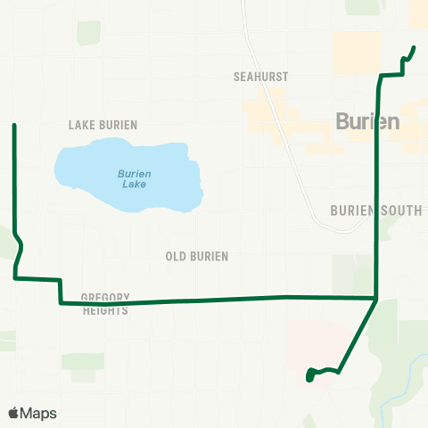 Metro Transit Gregory Heights - Burien Transit Center map