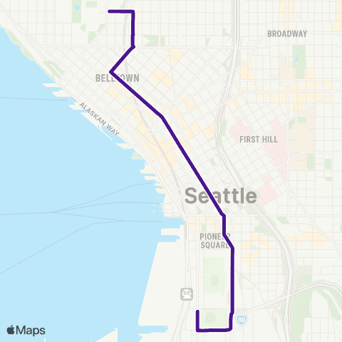 Metro Transit Seattle Stadium – Seattle Center map