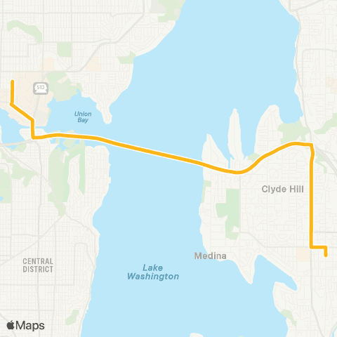 Metro Transit University District - Bellevue map