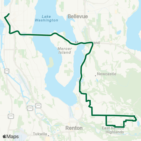 Metro Transit Lake Kathleen - Seattle map
