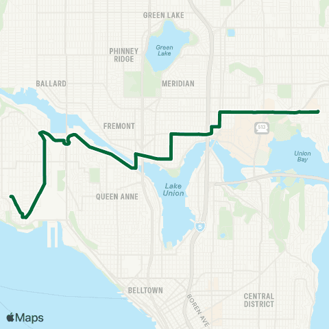 Metro Transit Children's Hosp - Fremont - Central Magnolia map