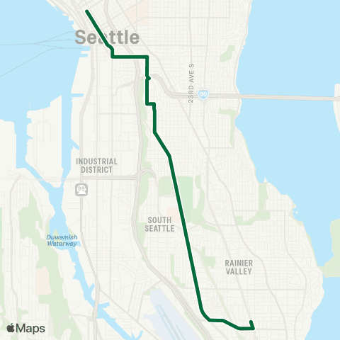 Metro Transit Othello Station - Beacon Hill - Downtown map
