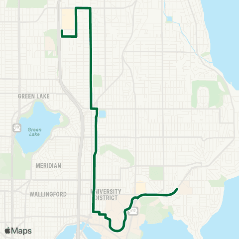Metro Transit Northgate - Roosevelt - University Dist map