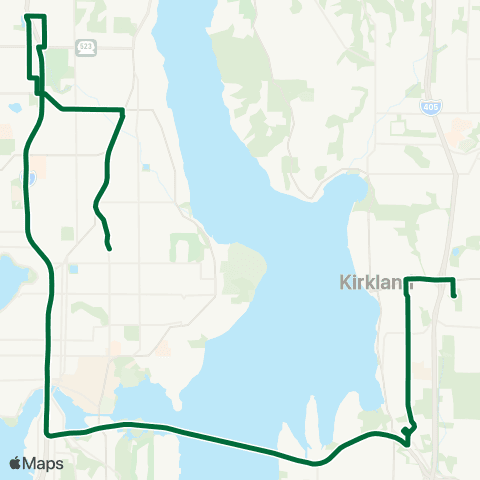 Metro Transit Kirkland - Lakeside School map
