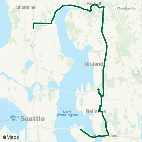 Metro Transit Lakeside School - Houghton P&R map