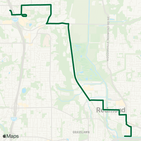 Metro Transit Kingsgate P&R - Redmond Town Center map