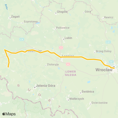 Koleje Dolnośląskie  map