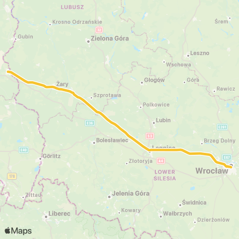 Koleje Dolnośląskie  map