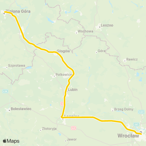 Koleje Dolnośląskie Koleje Dolnośląskie - Premium map