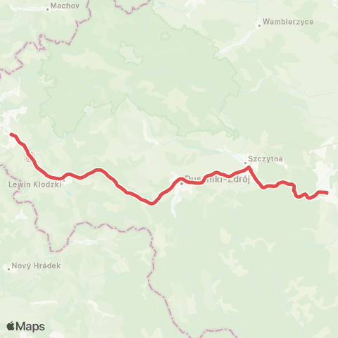 Koleje Dolnośląskie Koleje Dolnośląskie - Sprinter (Zastępcza Komunikacja Autobusowa) map