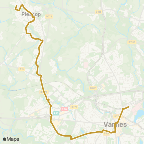 Kicéo Plescop - Vannes - Saint Nolff map