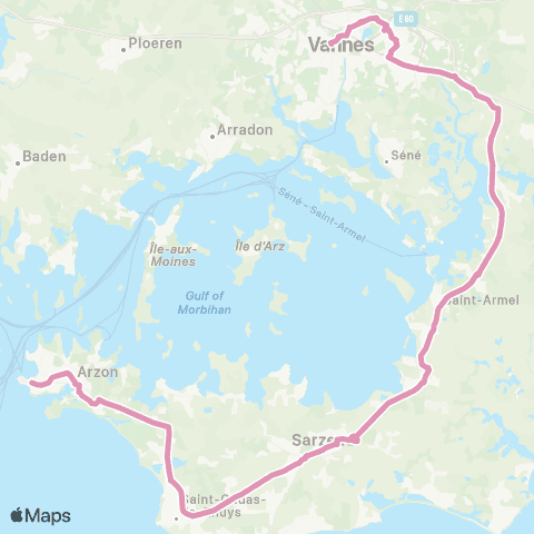 Kicéo Port-Navalo - Arzon - Sarzeau - Vannes map