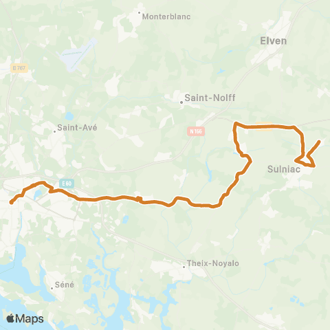 Kicéo Rochefort-en-Terre - Questembert - Vannes map