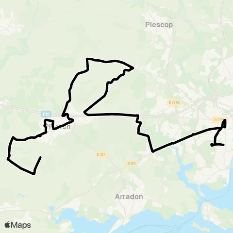 Kicéo Ploeren Plougoumelen map