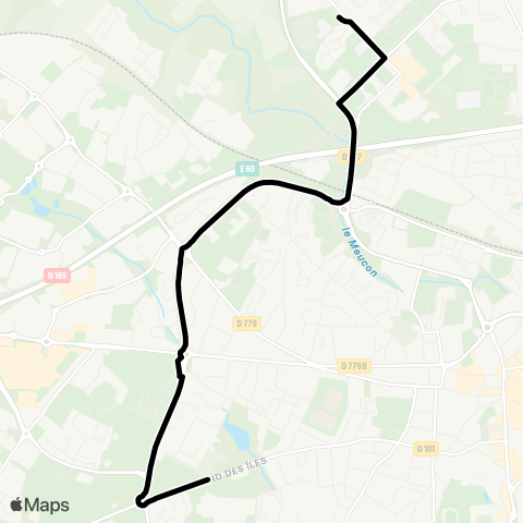 Kicéo Navettes Lycées Vannes map