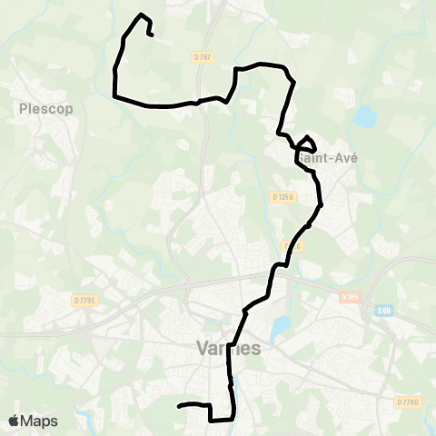 Kicéo Saint-Avé map