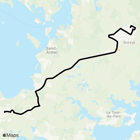 Kicéo Primaires et Collèges de Sarzeau map