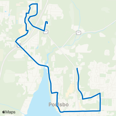 Kitsap Transit Poulsbo Central map