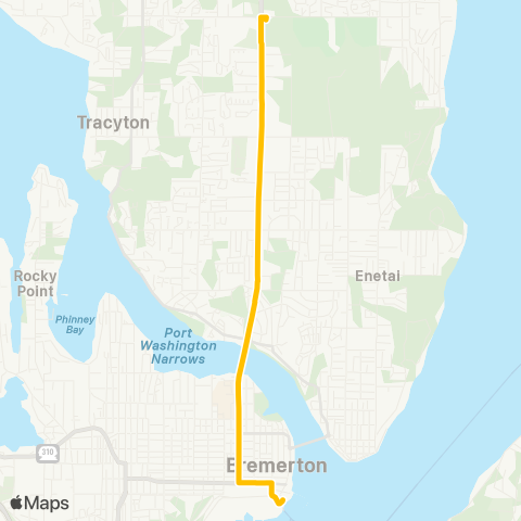 Kitsap Transit McWilliams map