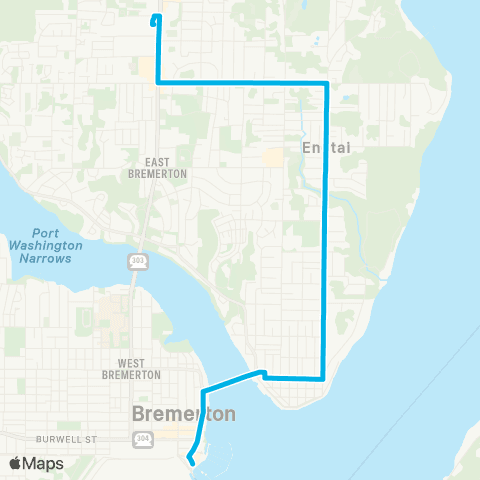 Kitsap Transit Trenton map