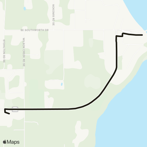 Kitsap Transit Harper Shuttle map
