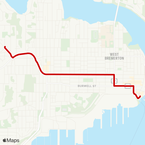 Kitsap Transit Gateway Express map