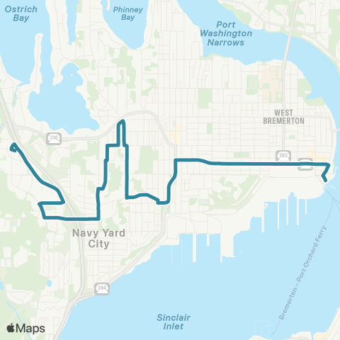 Kitsap Transit Marion map
