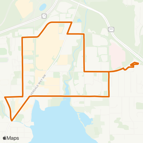 Kitsap Transit Silverdale Central map