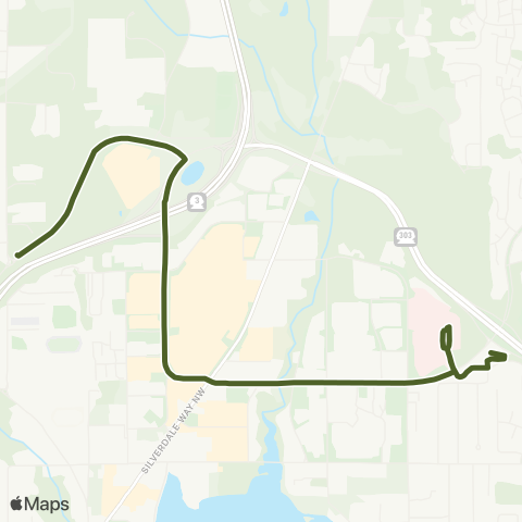 Kitsap Transit Silverdale Ridgetop map