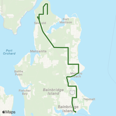 Kitsap Transit Agate Point map
