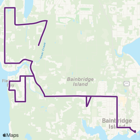 Kitsap Transit Battle Point map