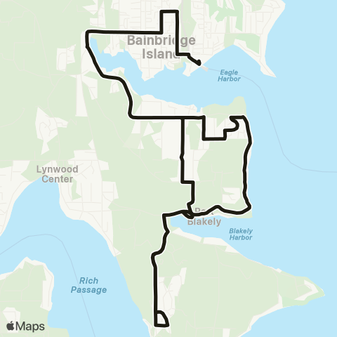 Kitsap Transit Bill Point map