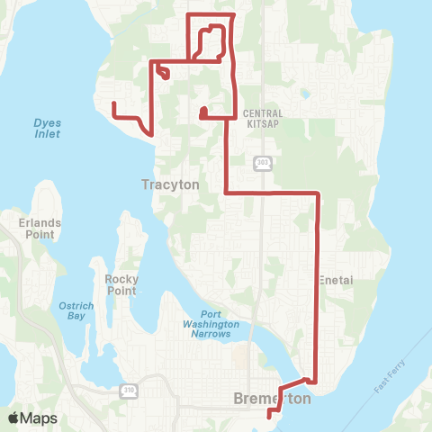 Kitsap Transit Fairgrounds map