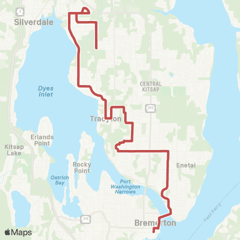 Kitsap Transit Tracyton map
