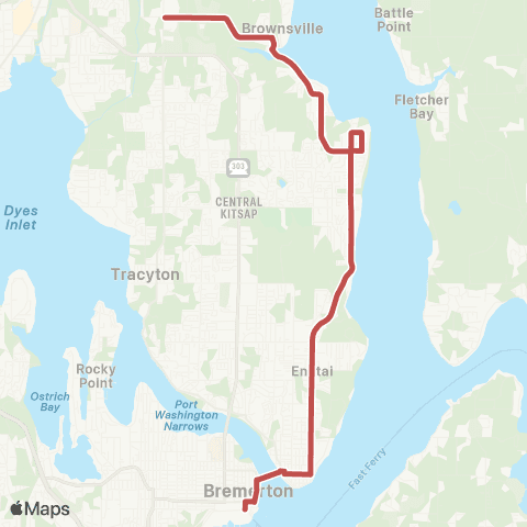 Kitsap Transit Illahee map