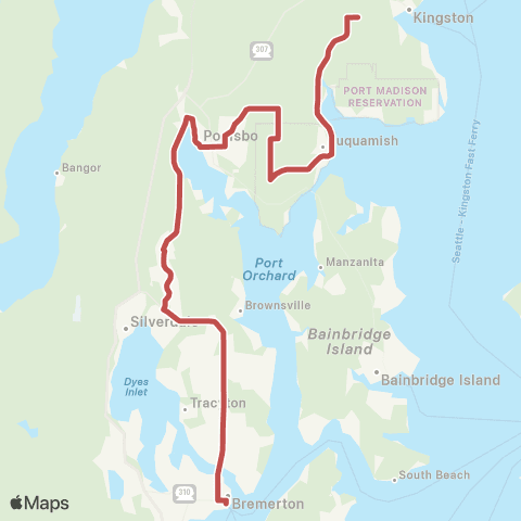 Kitsap Transit Suquamish map