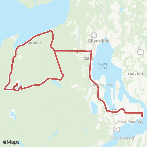 Kitsap Transit Seabeck / Camp Union map