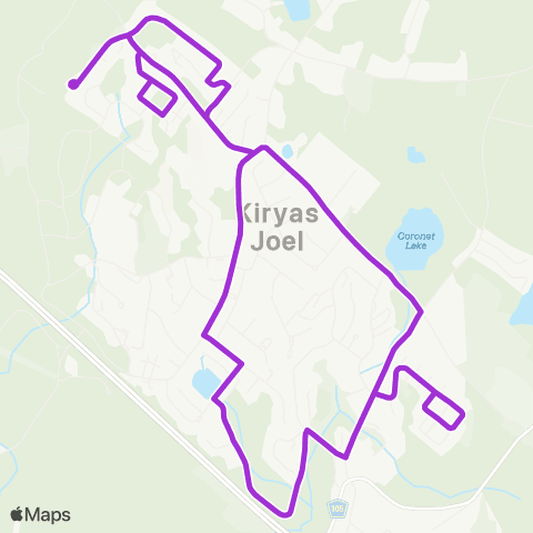 Transit Orange - Kiryas Joel B map