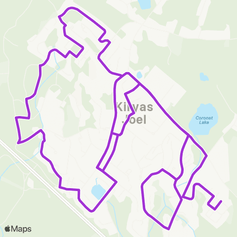Transit Orange - Kiryas Joel Local Route map