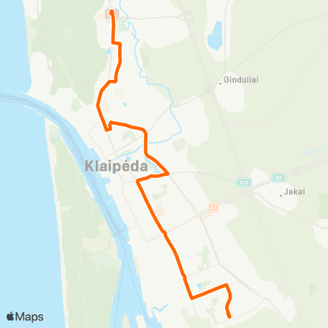 Klaipėdos keleivinis transportas Jūrininkų St. - Taikos Pr. - Ligoninės map