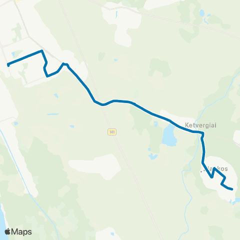 Klaipėdos keleivinis transportas Kurėno St. - Šernų Sodai map
