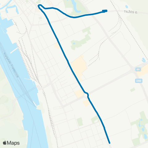 Klaipėdos keleivinis transportas Naujasis Turgus - Turgus (Taikos Pr.) - Turgus (Tilžės G.) map