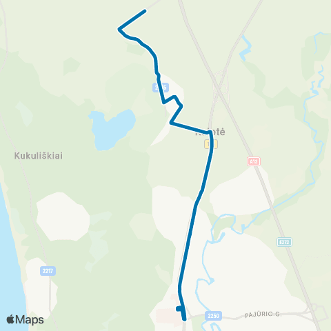Klaipėdos keleivinis transportas Ligoninės - Normantai map