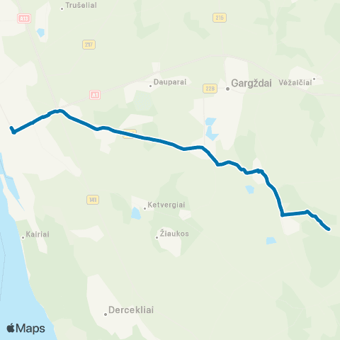 Klaipėdos keleivinis transportas Akropolis - SB Tolupis - SB Aisė map