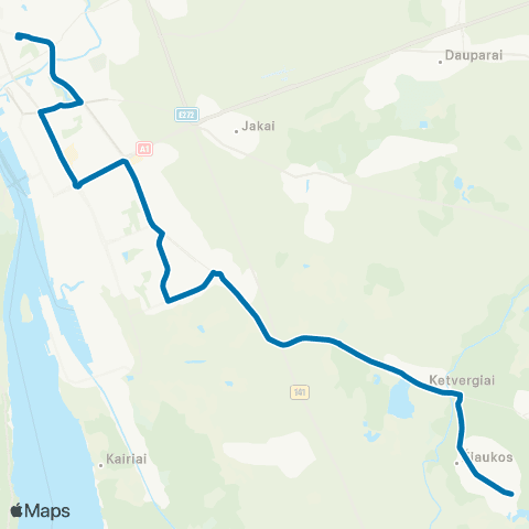 Klaipėdos keleivinis transportas Autobusų Stotis - Šernų Sodai map