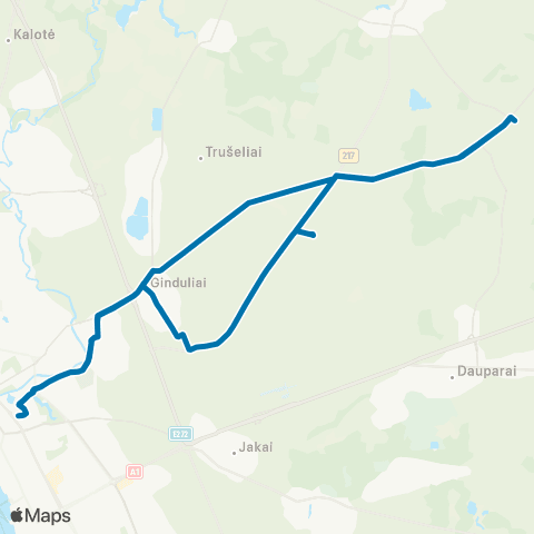 Klaipėdos keleivinis transportas Klaipėda - Ginduliai - Baukštininkai - Slengiai - Klaipėda map