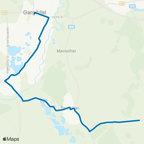 Klaipėdos keleivinis transportas Gargždai - Dovilai - Medsėdžiai map