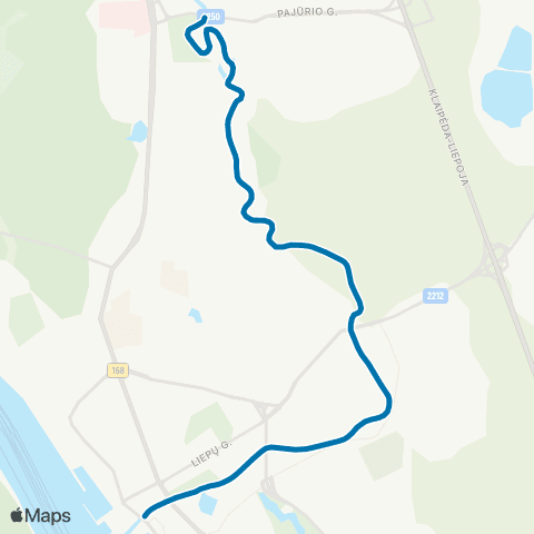 Klaipėdos keleivinis transportas Pilies Tiltas - Tauralaukio Tiltas map