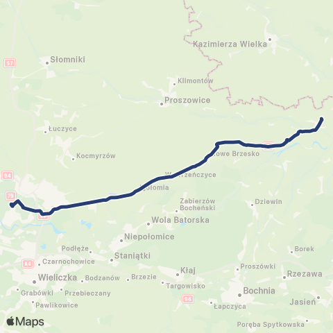 Koleje Małopolskie  map