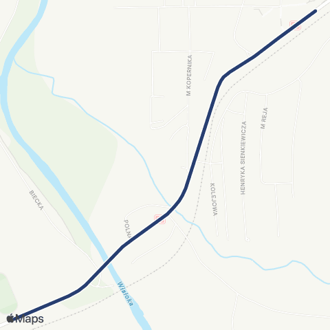 Koleje Małopolskie ZKA K71 map